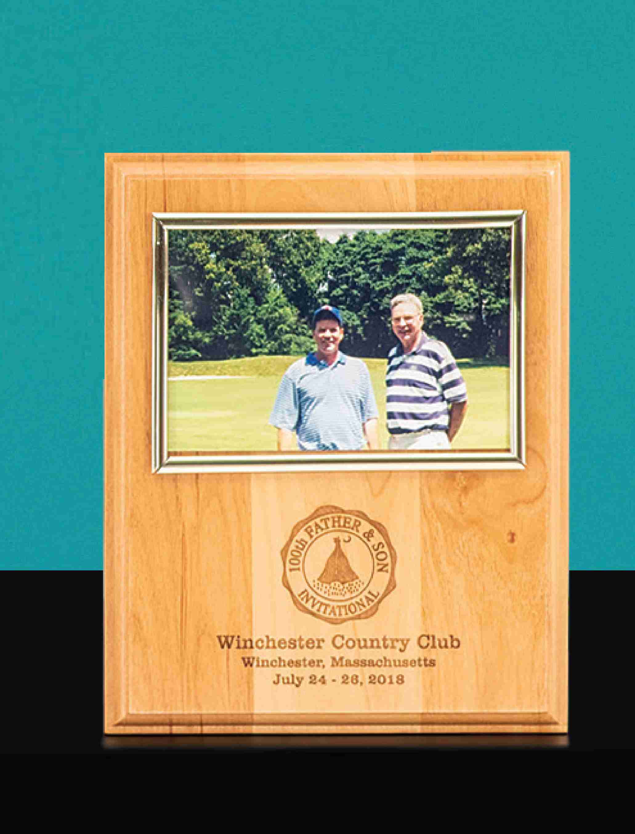 Alder Plaque with Photo Holder