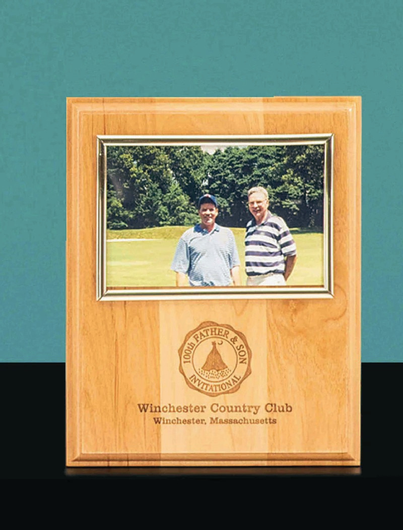 Alder Plaque with Photo Holder