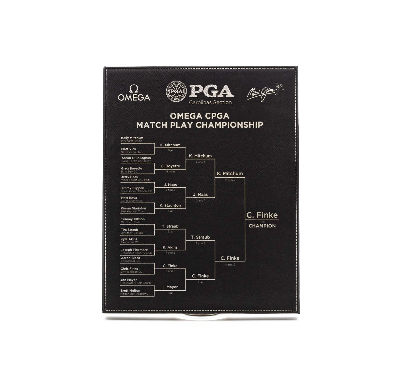 Black/Silver Leatherette Plaque - Prize Possessions  