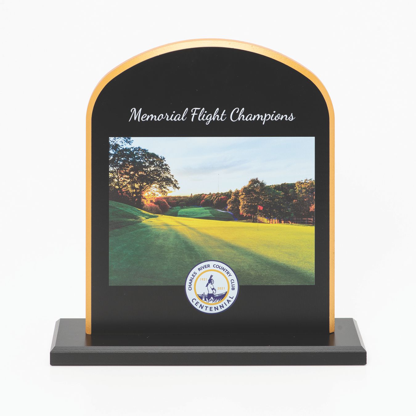 Black Curved Plaque - Prize Possessions  