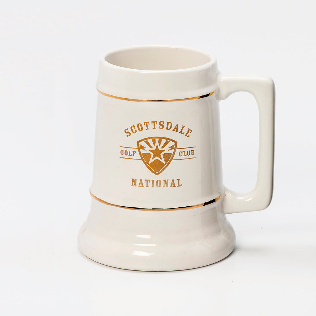 Ceramic White Stein