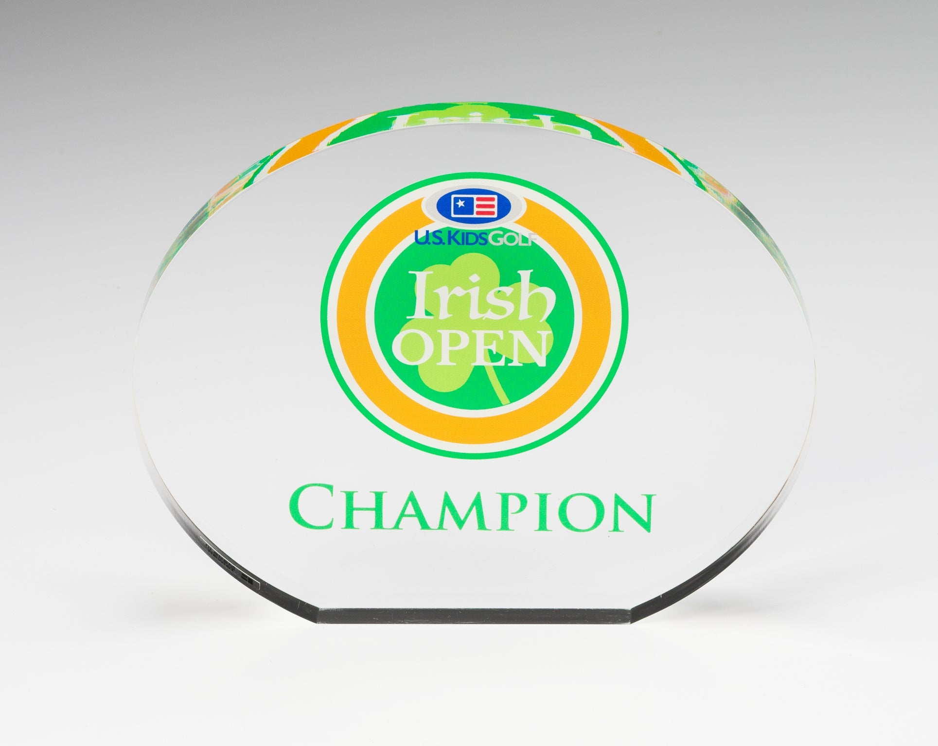 Clear Acrylic Oval Award - Prize Possessions  