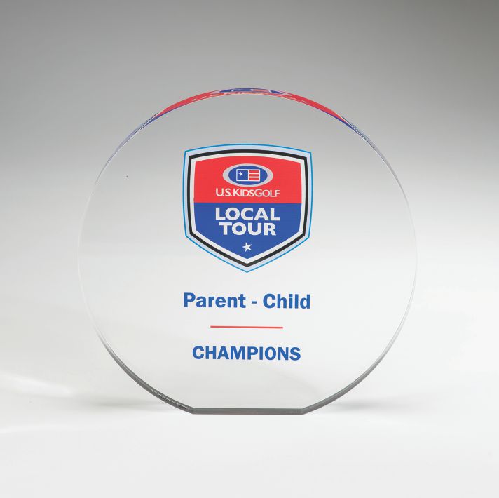 Acrylic Round Award - Prize Possessions  