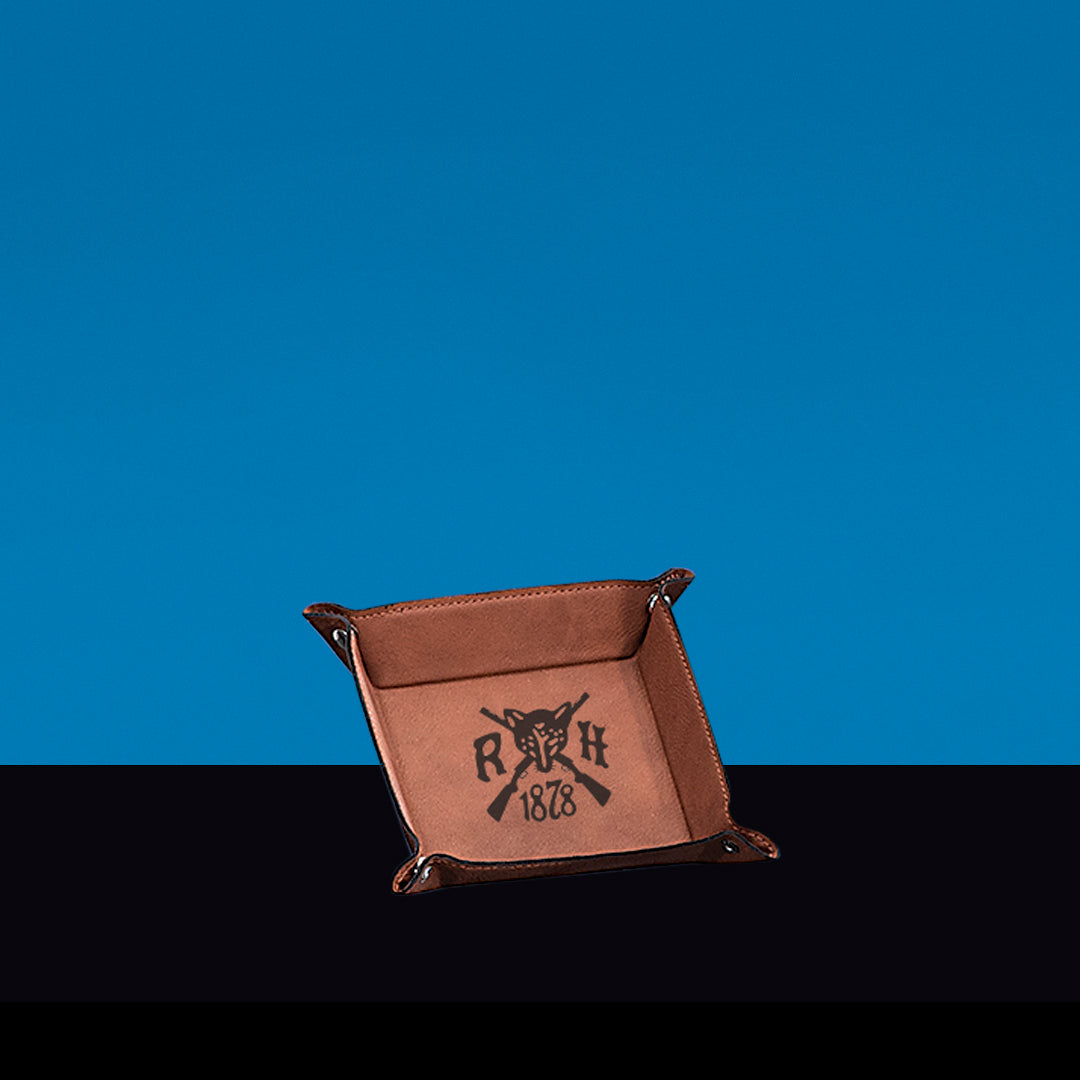 Caramel Leatherette Snap Tray - Prize Possessions  