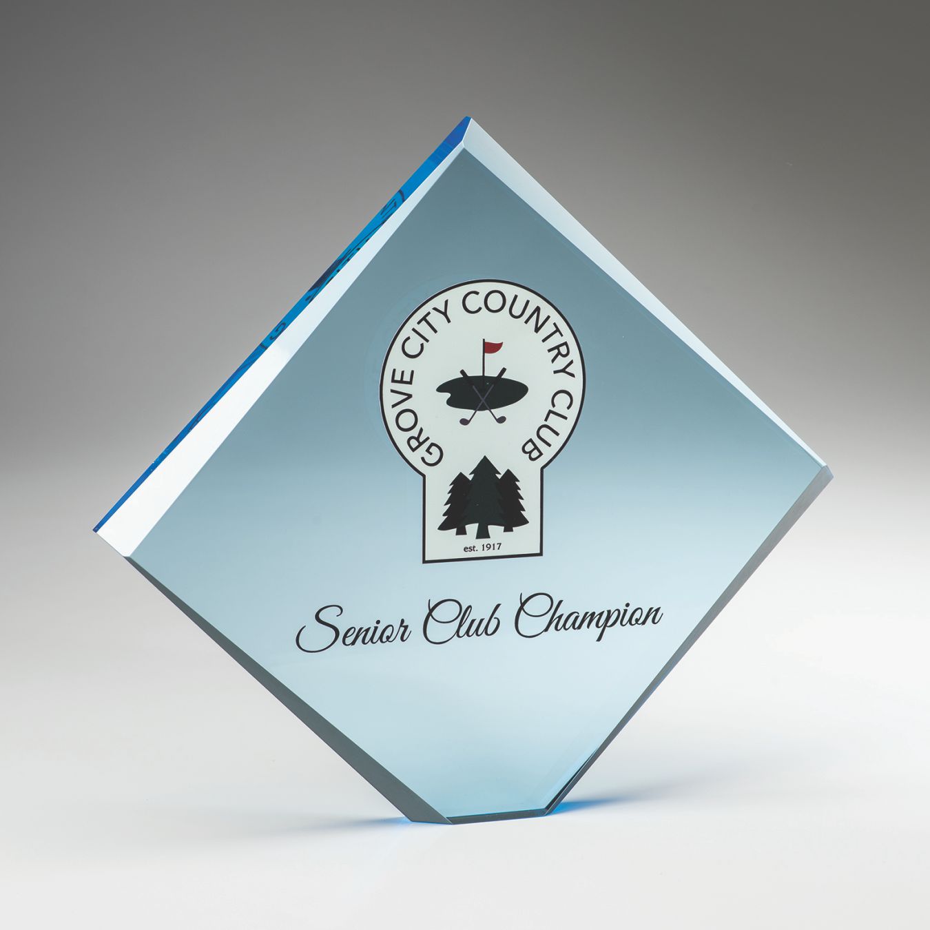 Acrylic Blue Diamond Award