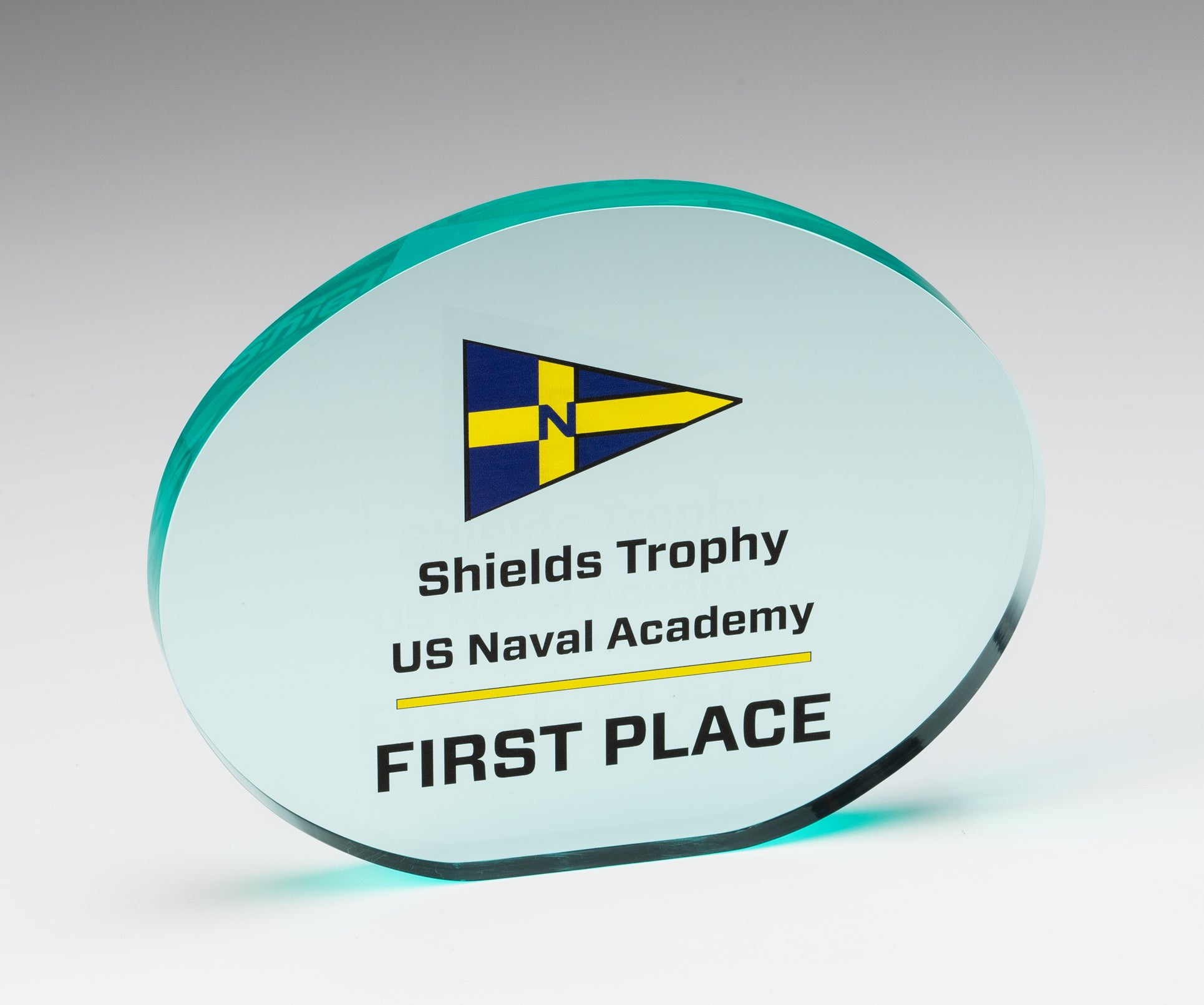 Acrylic Jade Oval Award - Prize Possessions  