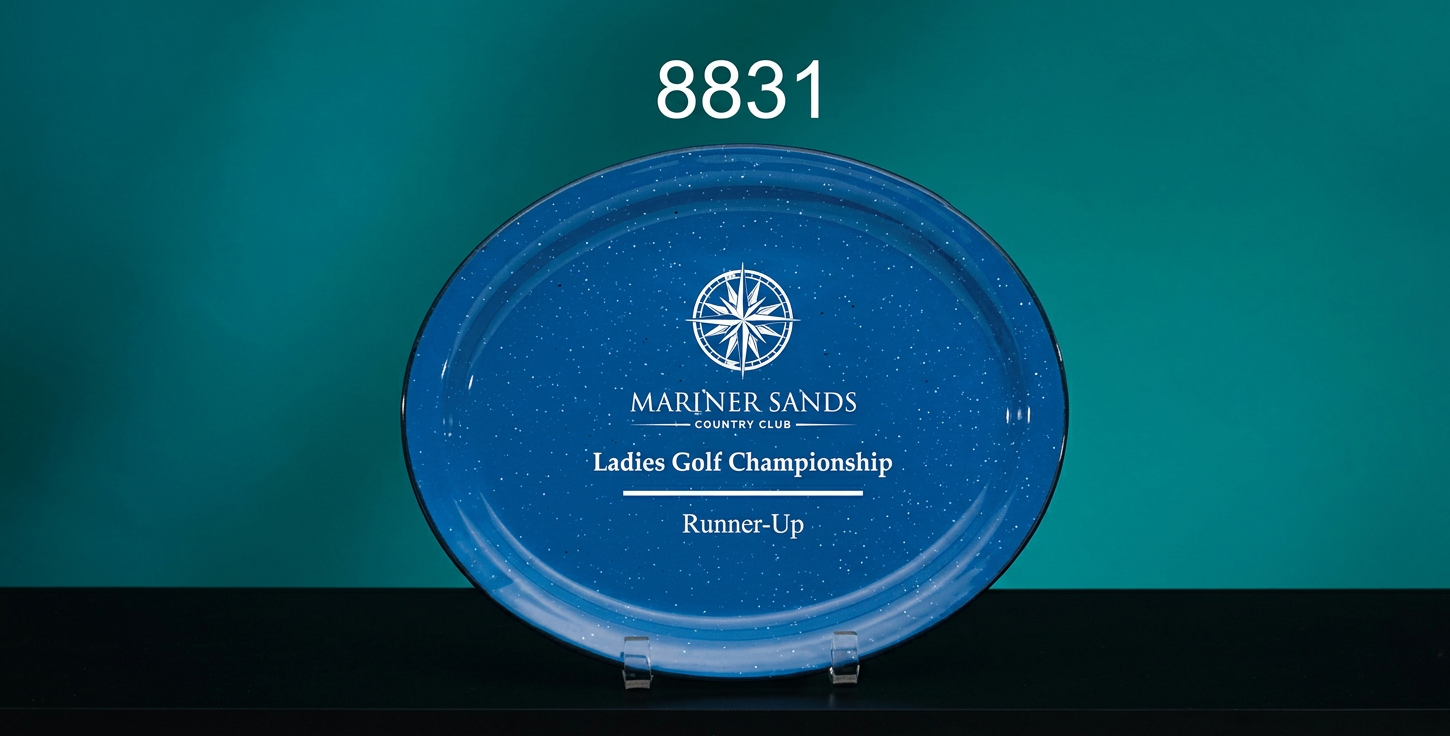 Blue Ceramic Narrow Rim Platter