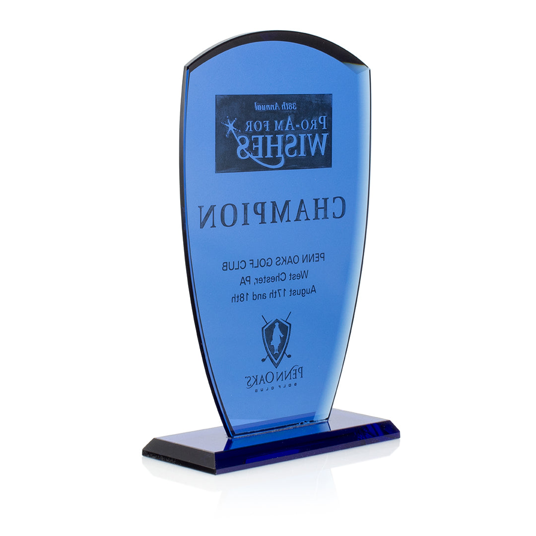 Cobalt Glass Shield Award