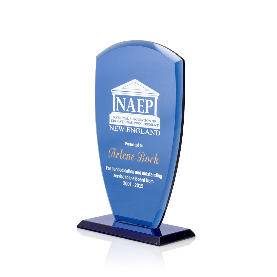 Cobalt Glass Shield Award