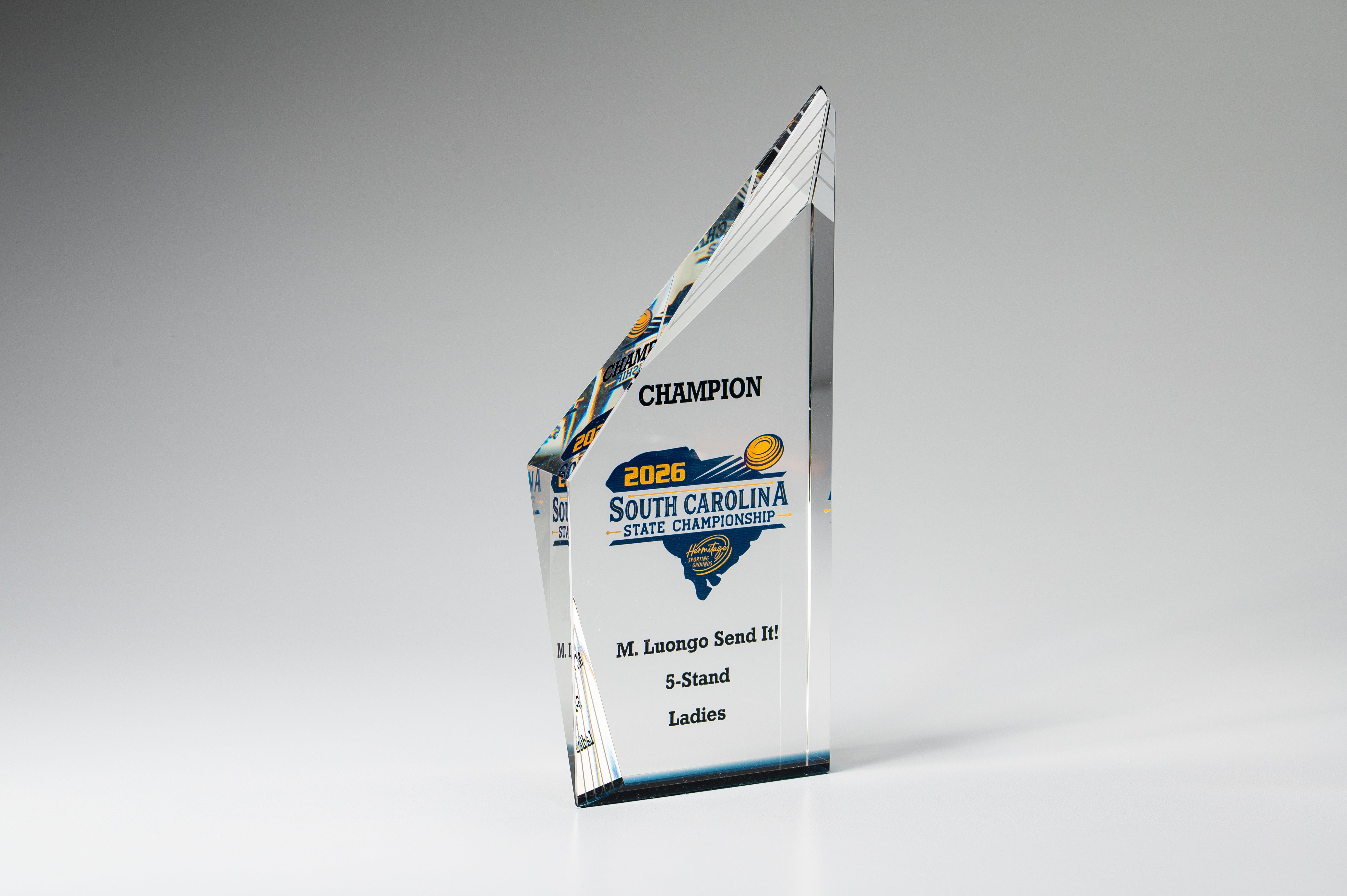 Crystal Beveled Peak Award
