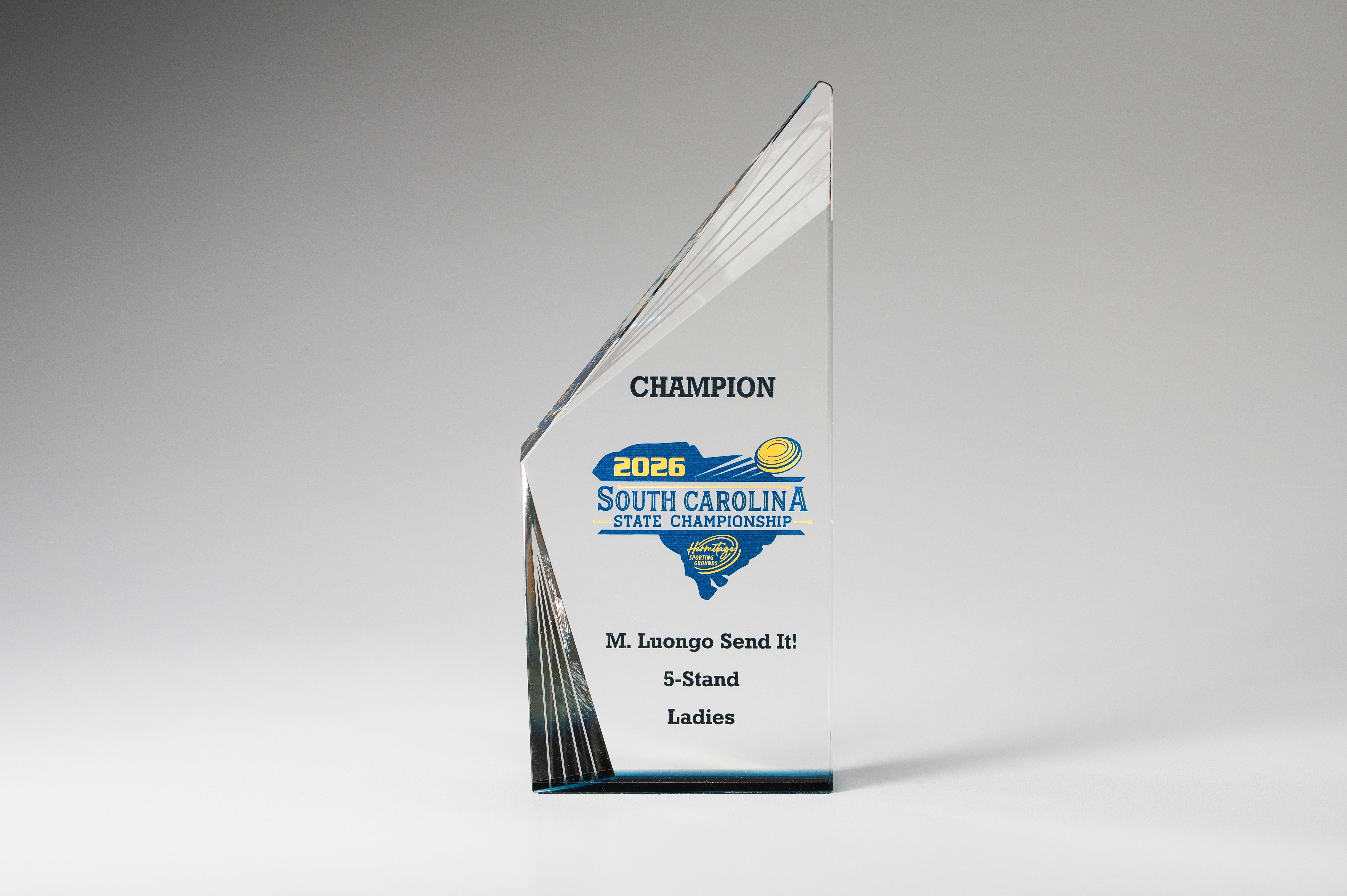 Crystal Beveled Peak Award