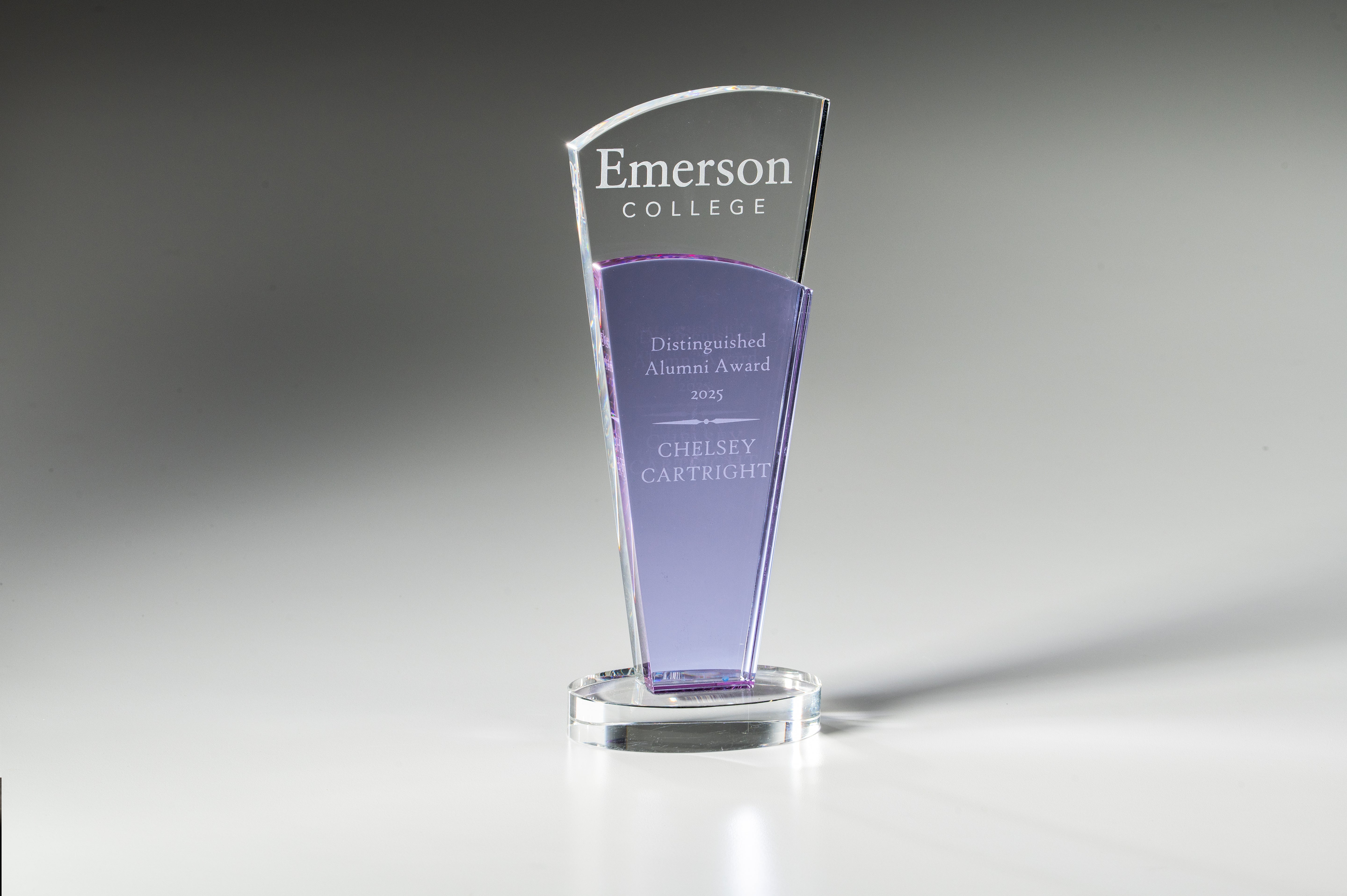 Crystal Clear/Purple Sobe Award