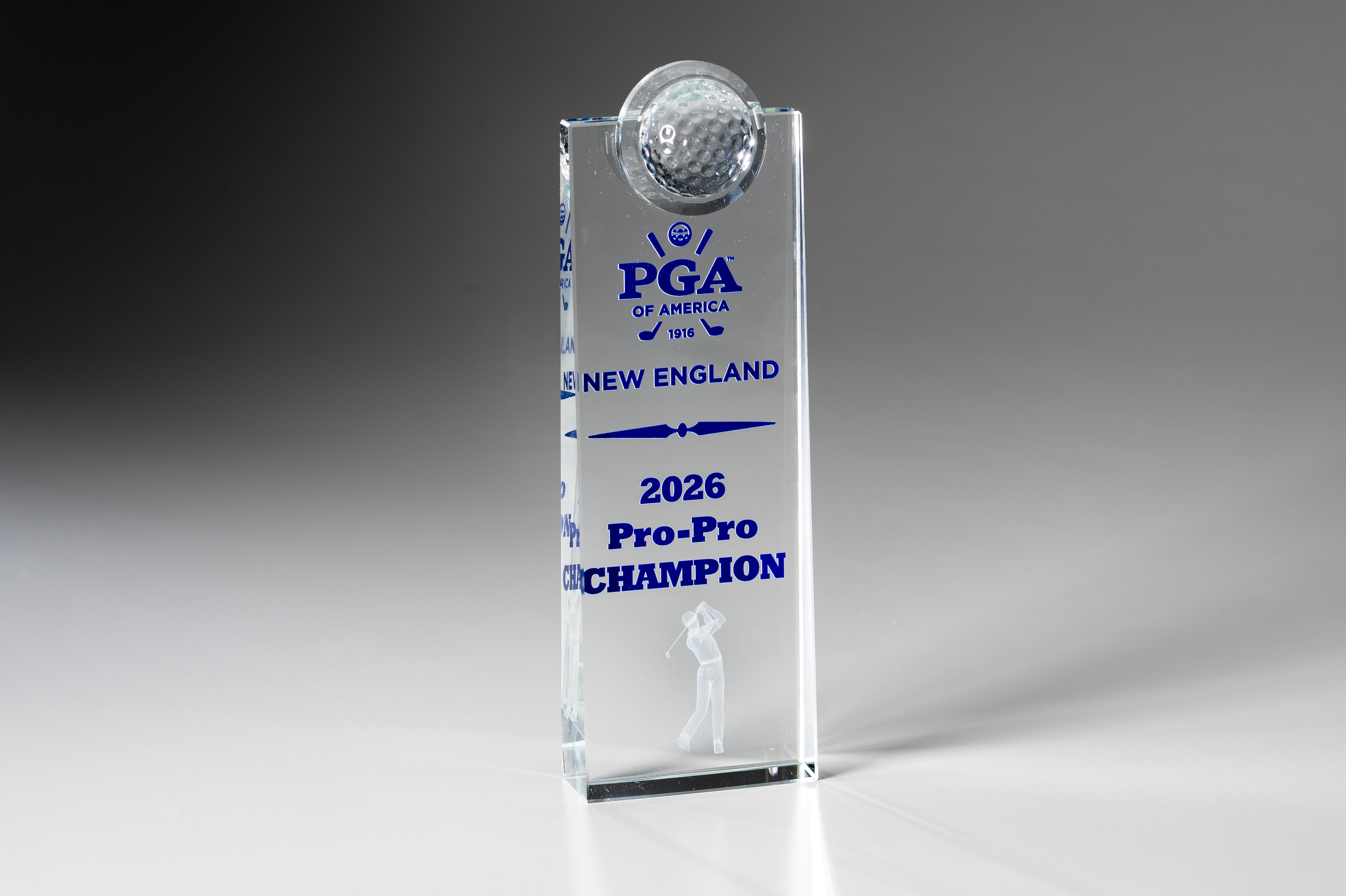 Crystal Golf Obelisk with 3D Image 3D