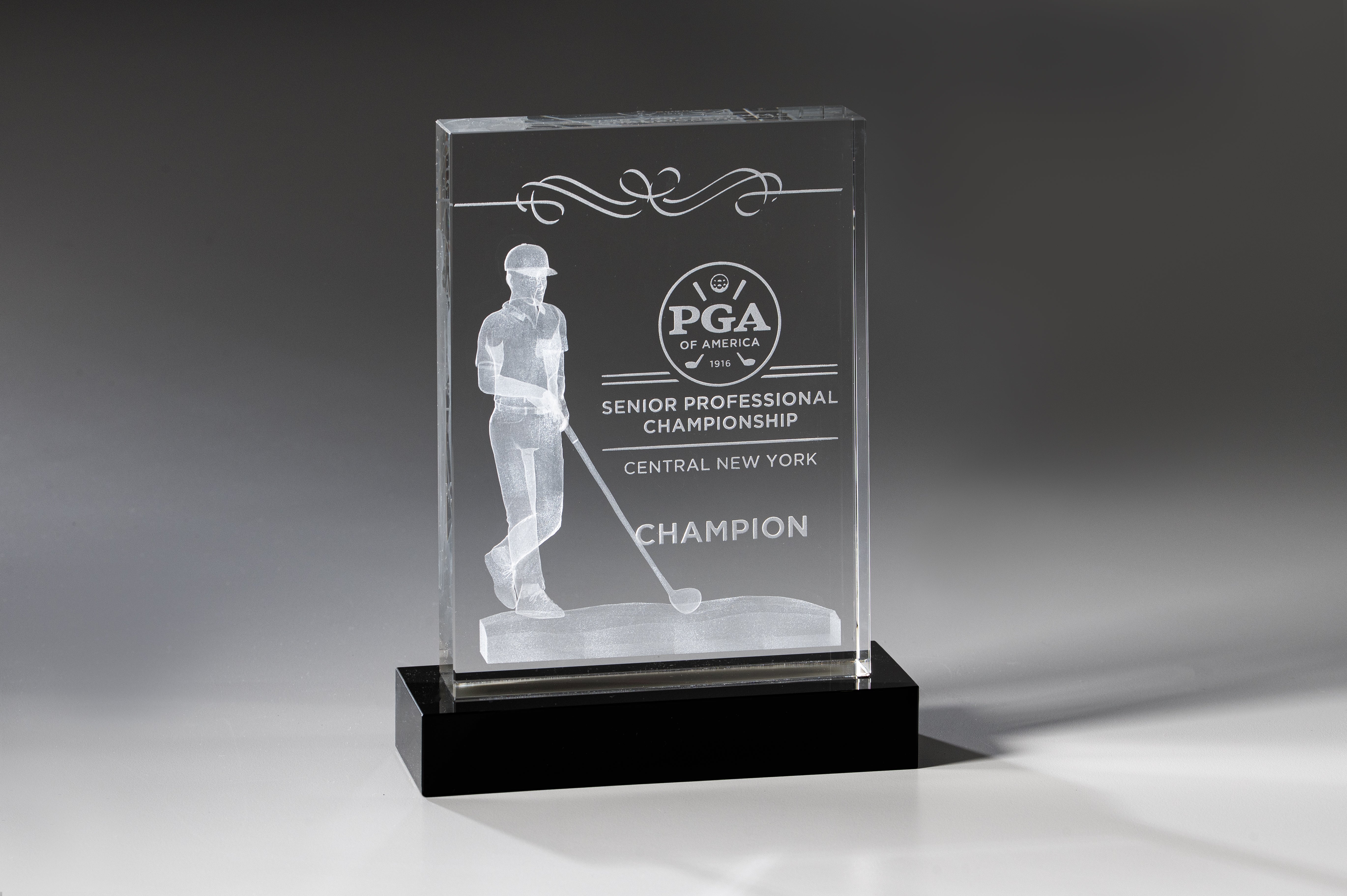 Crystal Male 3D Golf Award