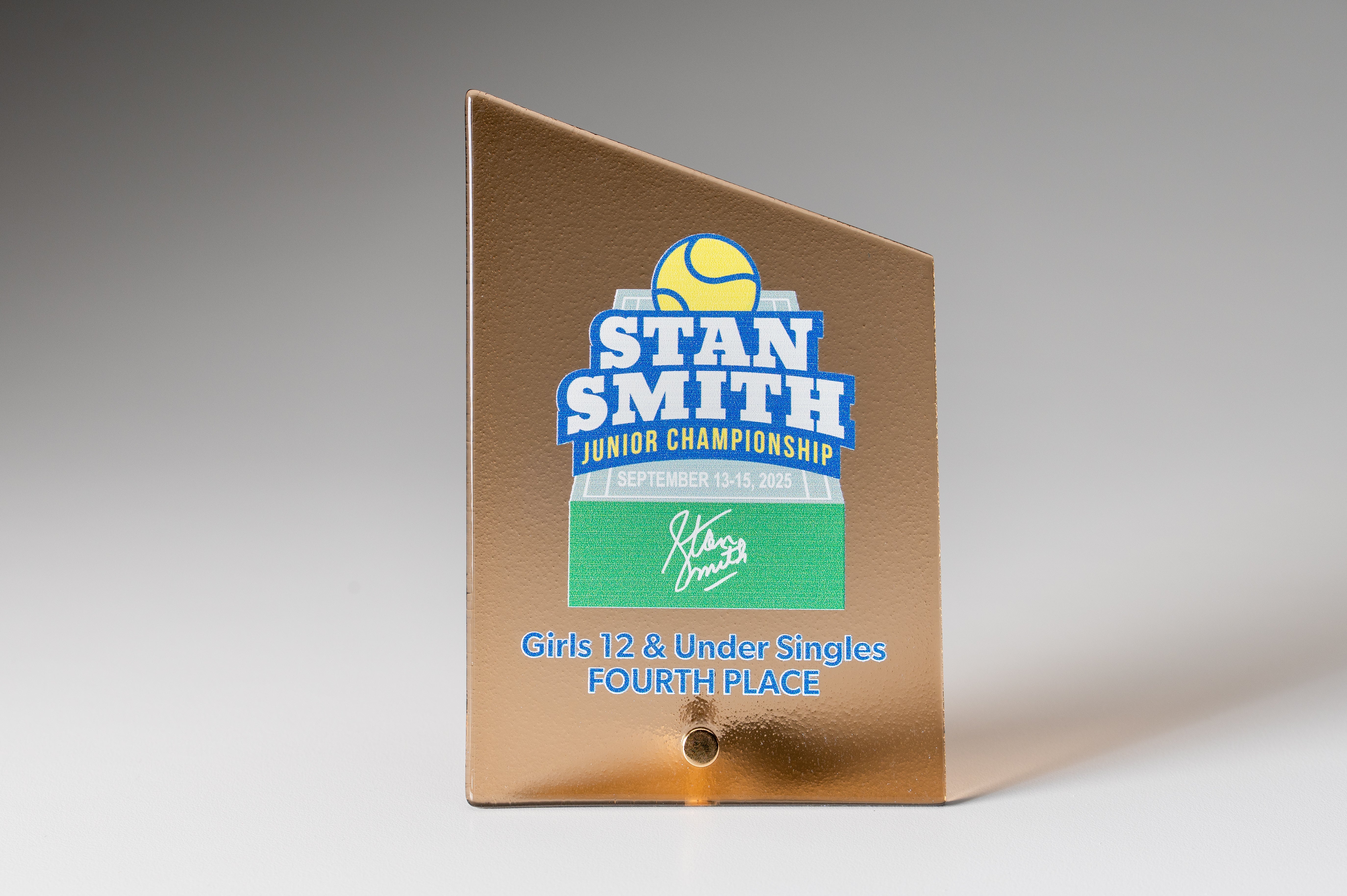 Glass Gold Slant Award