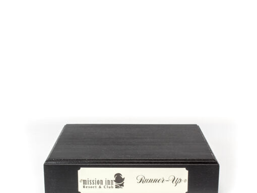 Glass Hinged box with Silver Trim