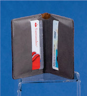 Grey Leatherette Wallet