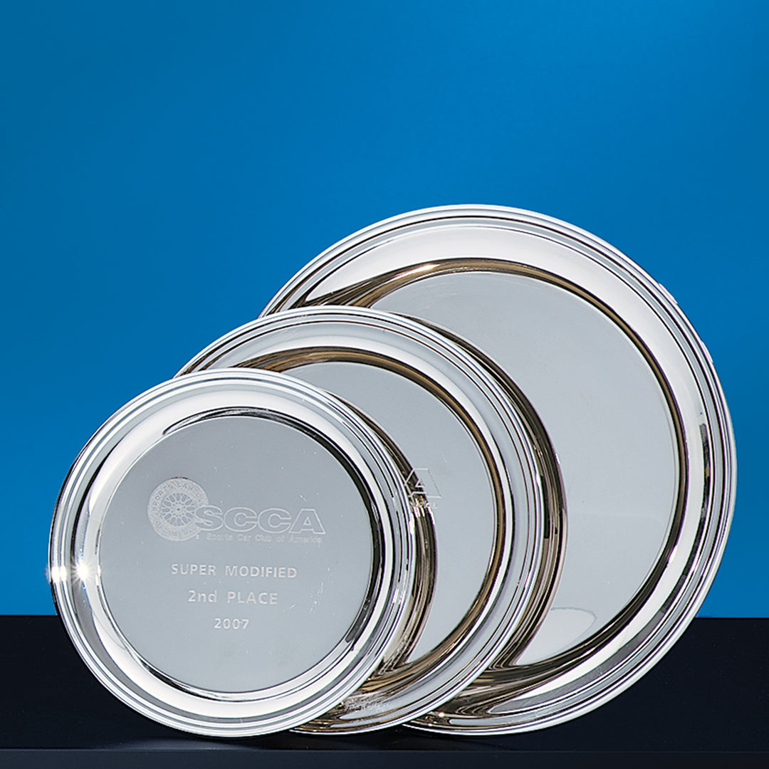 Silverplate Round Tray