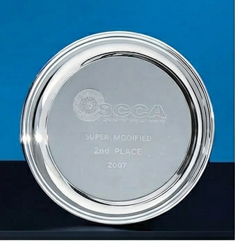 Silverplate Round Tray