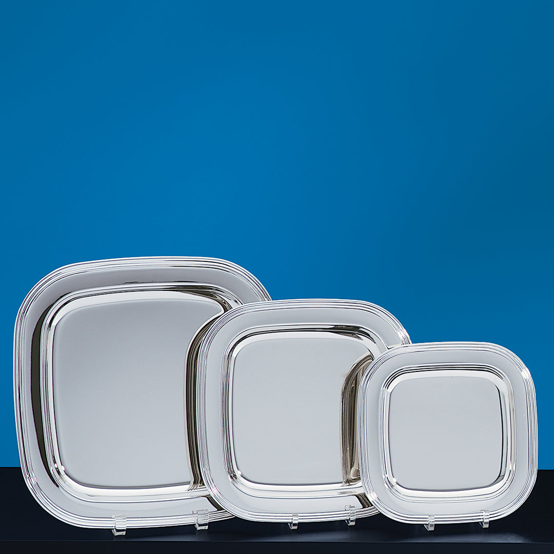 Silverplate Square Tray - Prize Possessions  
