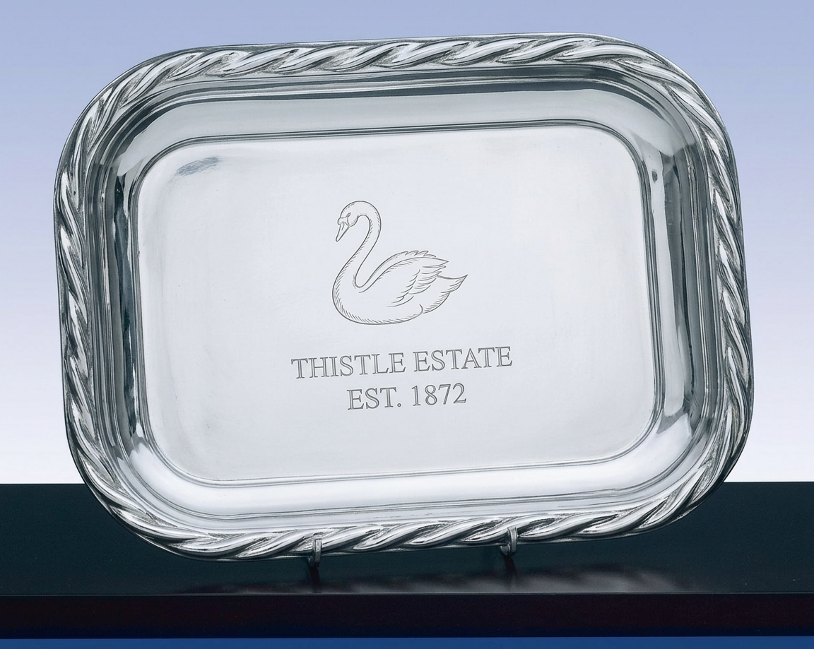 Tray with Rope Trim