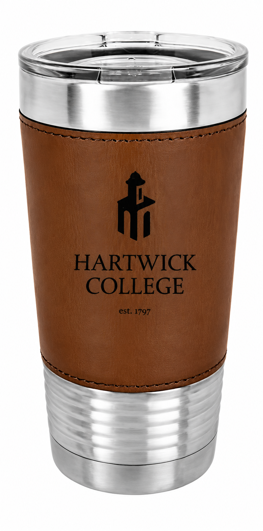Dark Brown Leatherette Polar Tumbler